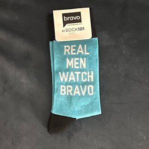 "Real Men Watch Bravo" Custom Knit Socks (NWT)